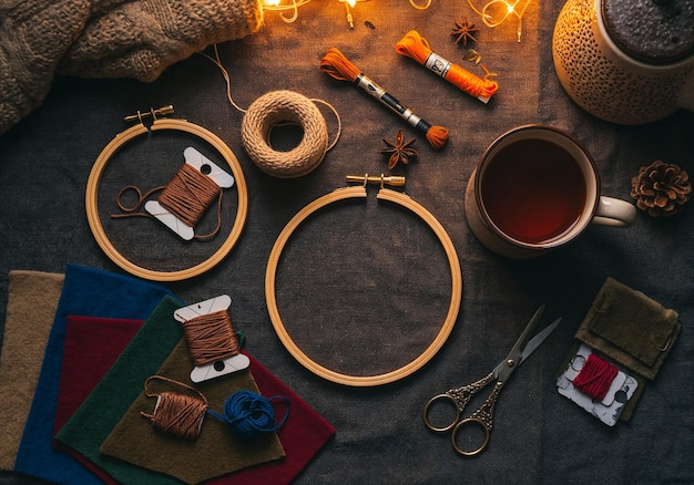 Set materiale pentru broderie